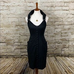 || All Saints || Black Altair Cotton Dress UK12US8